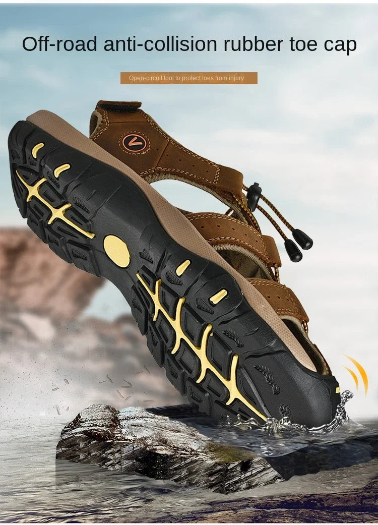 Summer Shoes for Men Breathable Mens Sandals Outdoor Hiking Water Beach Sandals Camping Fishing Climbing Man Sneakers