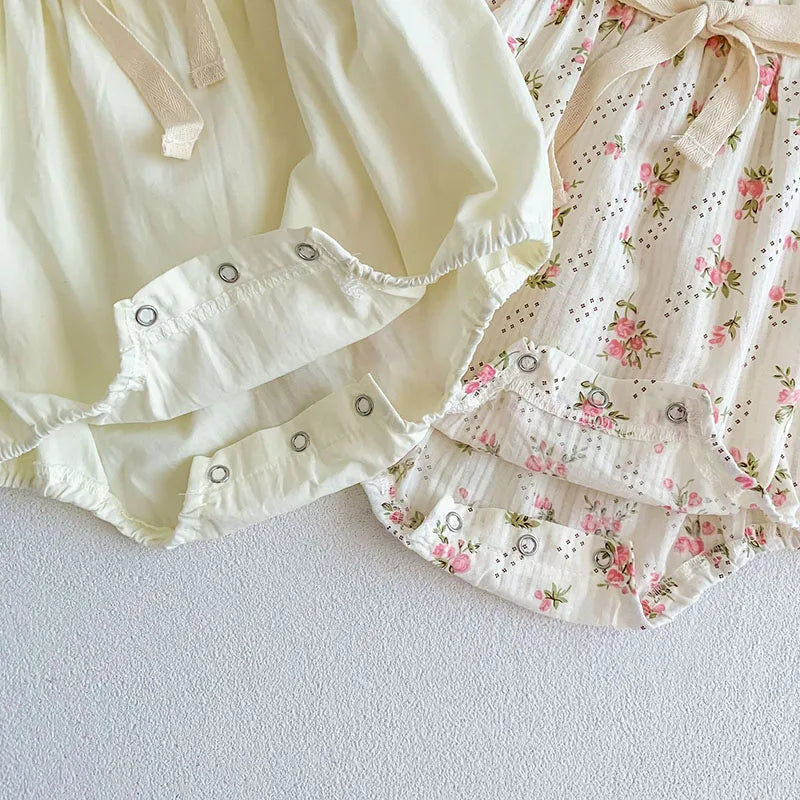 Summer Girls Bodysuit Baby Clothes Cute Floral Infant One Piece Clothing