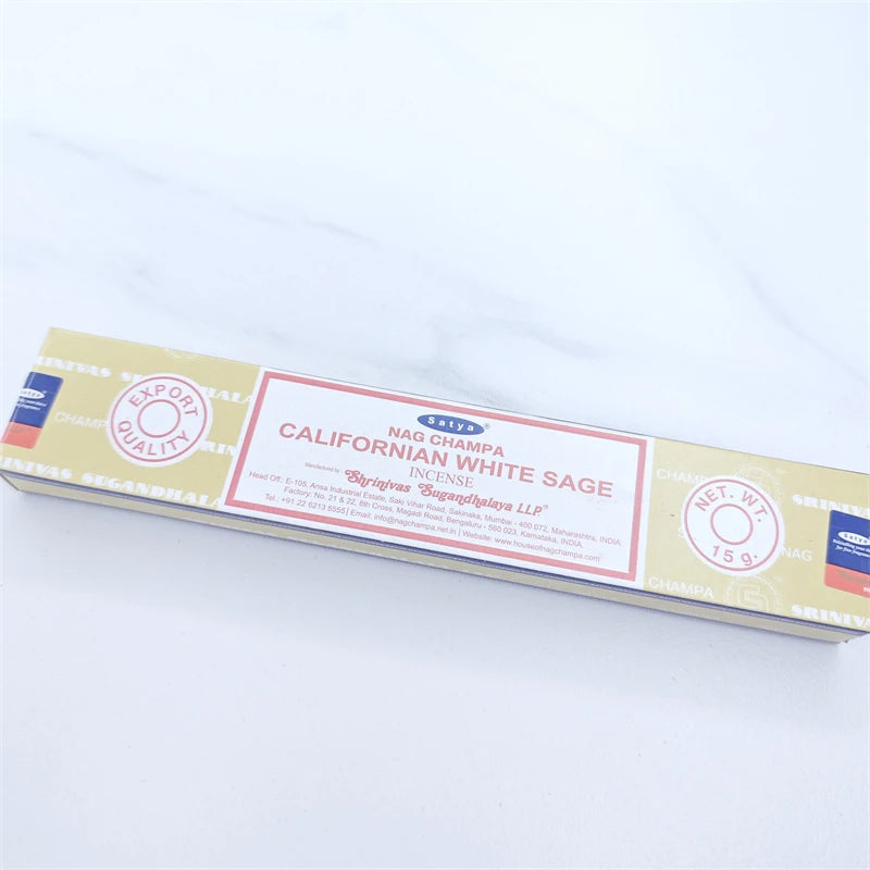 India Sticks Incense WhiteSage Sandalwood Incense Bedroom Toilet Eliminate Negative Energy Cense Home Fragrance NAG Champa Satya