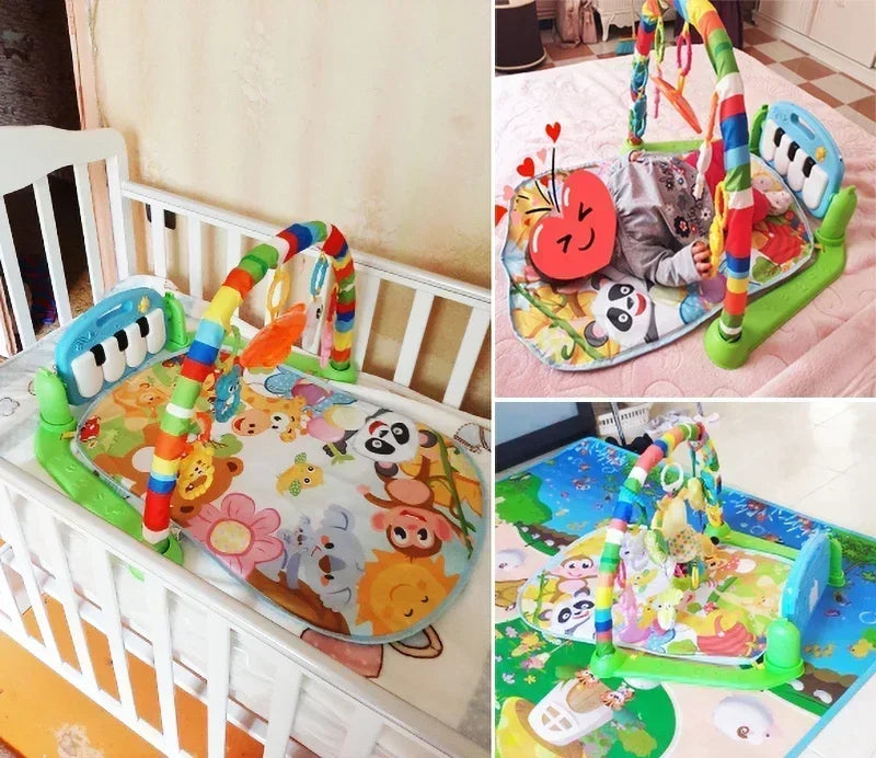 Baby Music Rack Play Mat Kids Piano Keyboard Carpet Gym Crawling Activity Infant Rug Early Educational Toy for Baby Gift