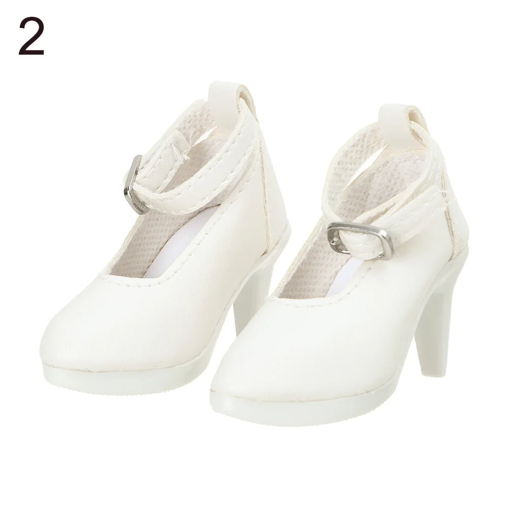 1Pair 1/3 Doll Shoes High Quality PU Boots Miniature High Heel Sandals For 60cm Doll Clothes Accessories Play House Kids Toys