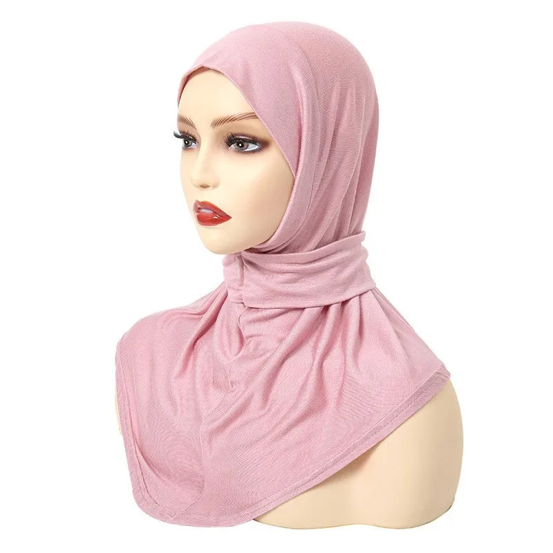 Classical Islam Women Ready To Wear Snap Fastener Hijabs For Woman Full Cover Head Wraps Scarf Turban Caps Turbante Mujer