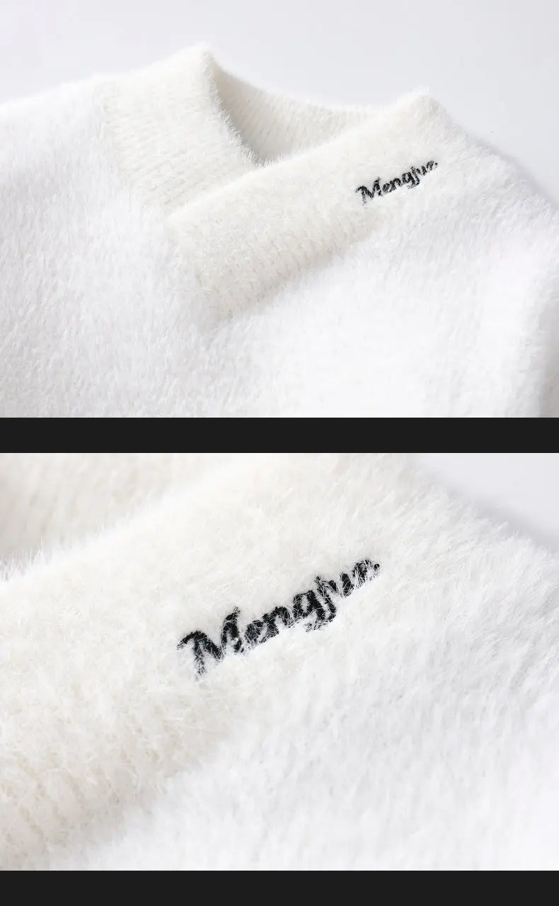 Sweaters men winter korean style mens warm sweater V-neck men sweaters autumn Men's wool pullovers men full size M-XXXL