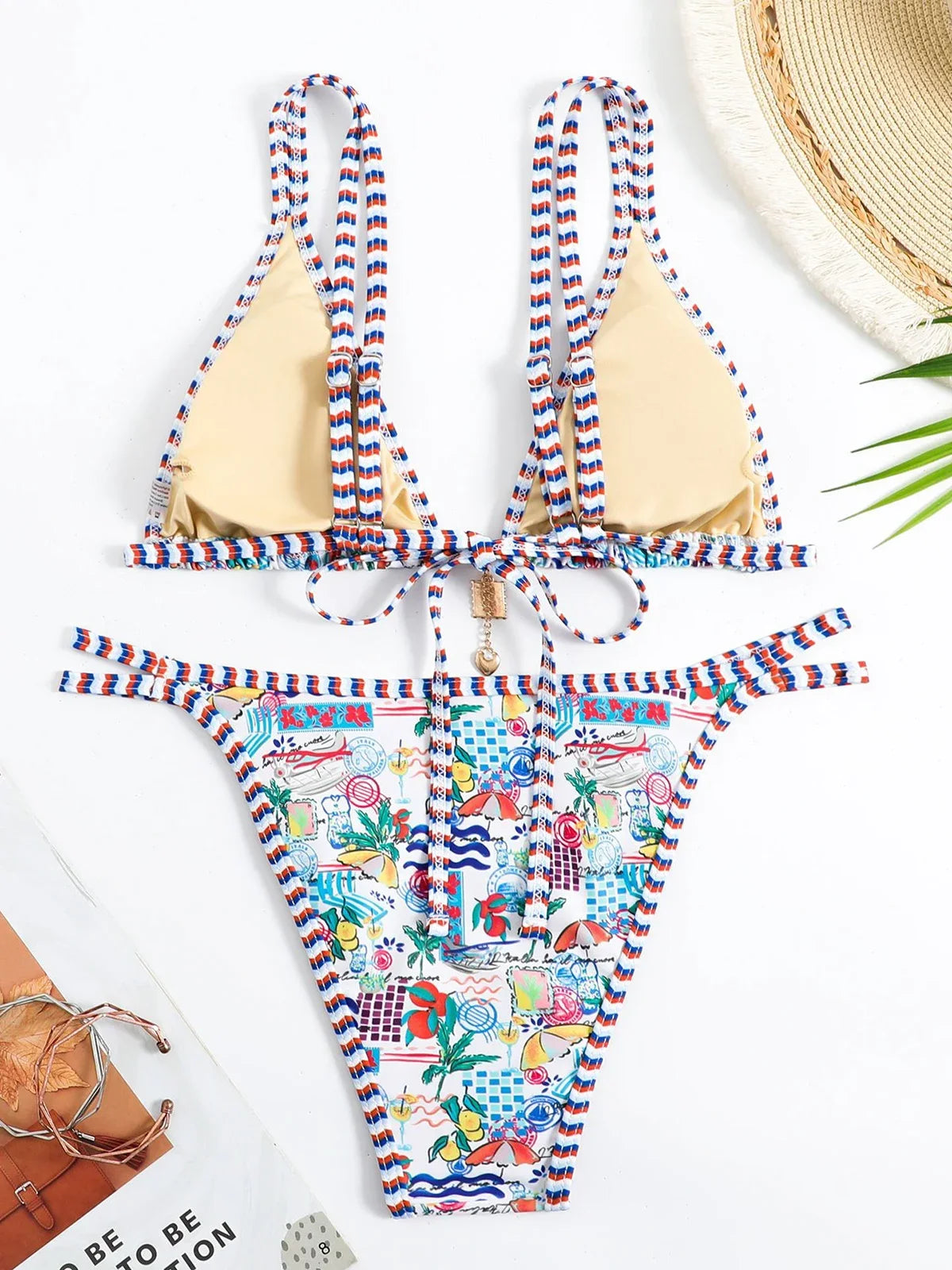 Floral Printed Bikinis 2025 Brazilian Bikini Women Swimwear Female Swimsuit Two-pieces Bikini Set Bathing Suit Swim Beach Wear