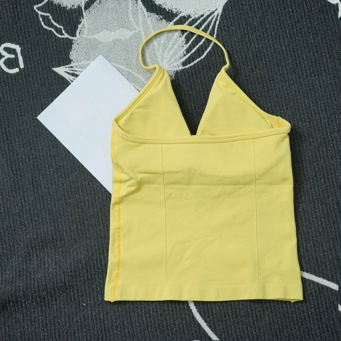 Four Seasons New Gym Fashion Yoga Gym Clothing Hip Pants Neck Bra Comfortable Dopamine Pilates Set