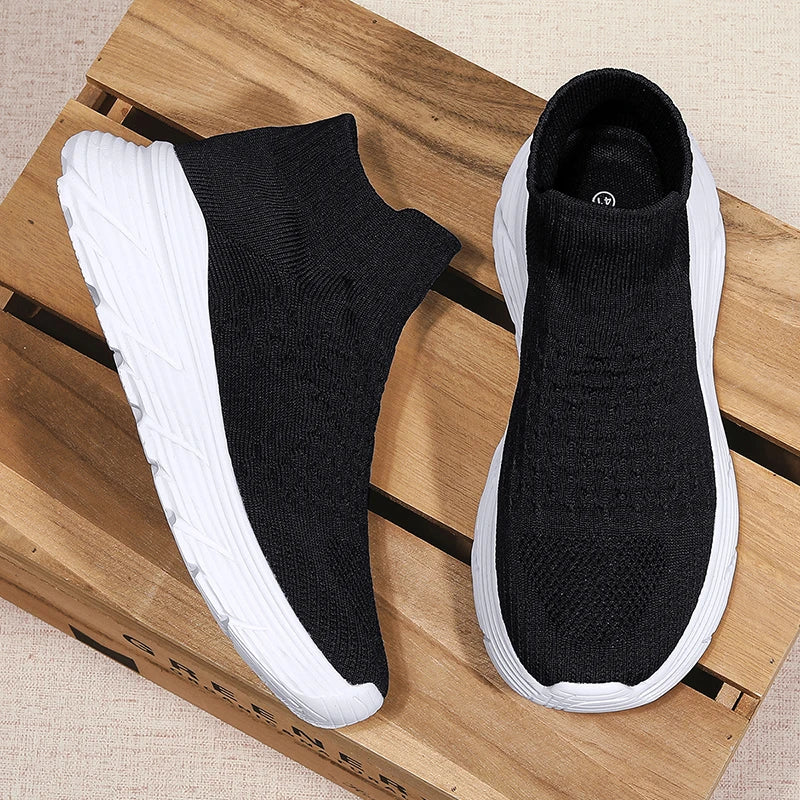 Men Running Walking sock Shoes Fashion Casual Sneakers Breathable Sport shoes Lightweight Men Sneakers Casual Shoes