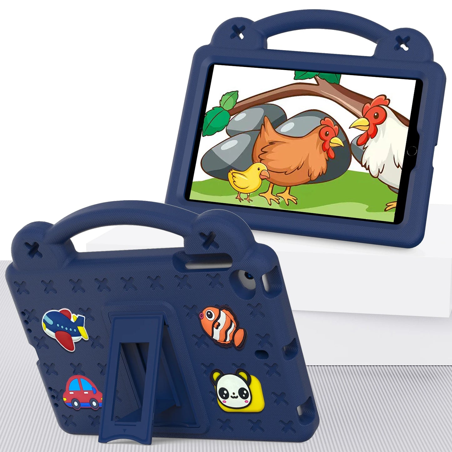 EVA Bear Stand Case For iPad 10th Air 4 5 10.9 Pro 11 10.5 9.7 2017 2018 Air 3 2 1 10.2 7-8-9th Kids Cover For Mini 1 2 3 4 5 6