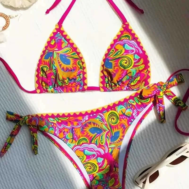 Sexy Bikini Beachwear Hot Sale Of The Season New Flower Bud Design Easy to Buy Tiotik Swimsuit Women's Fashionable Swimwear from