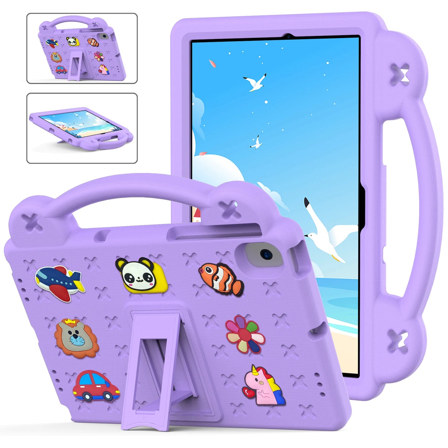 EVA Bear Stand Case For Huawei MatePad SE 10.4 10.1 Pro 10.8 12.6 T 10 10s Kids Capa Cover For MediaPad T5 10.1 M6 8.4 M5 Lite 8