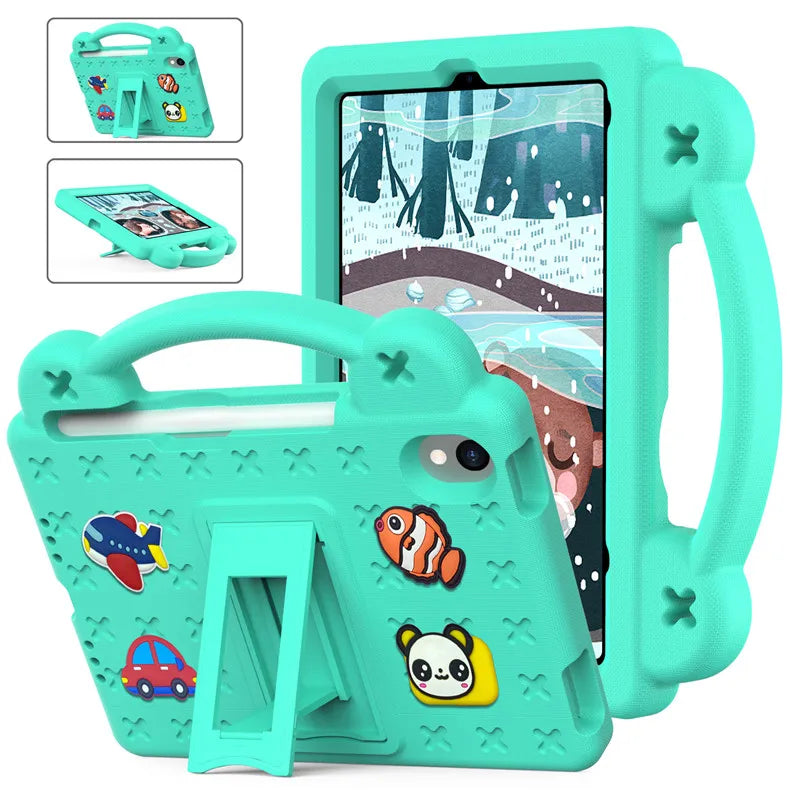 EVA Bear Stand Case For iPad 10th Air 4 5 10.9 Pro 11 10.5 9.7 2017 2018 Air 3 2 1 10.2 7-8-9th Kids Cover For Mini 1 2 3 4 5 6