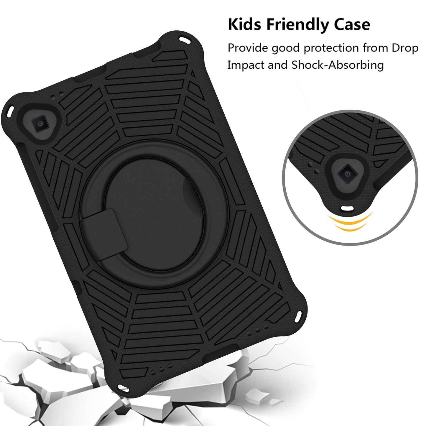 Case For Galaxy Tab A8 SM-X200 X205 A7 T500 505 S6 T860 Lite P610 P613 T220 S5E A 10.1 T510 8.0 T290 8.4 T307 EVA Rotating Cover