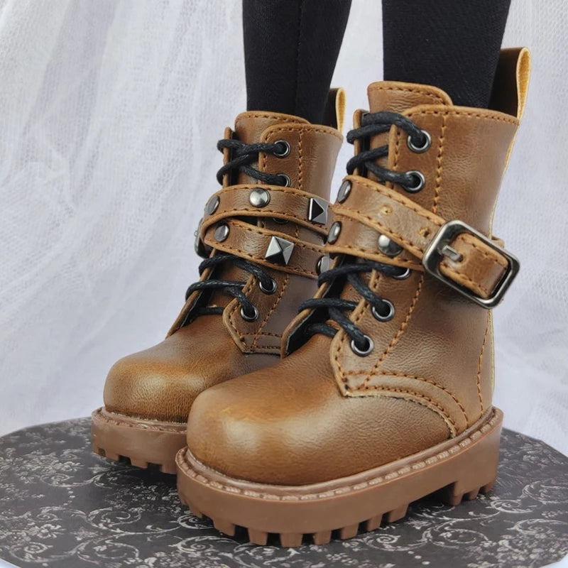1/4 Bjd Shoes Msd Casual Punk Military Boots 1/3 Bjd Doll Snow Boots Shoes For Dollfie DREAM MID DK LUTS SOOM DOD Dollmore Luts