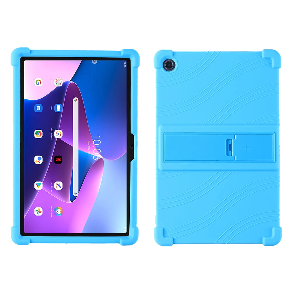 Stand Case for Lenovo Xiaoxin Pad 10.6" 2022 Tab M10 Plus 3rd Gen TB125 TB128FU XU K10 Pro TB223FC TB226XC Soft Silicone Cover