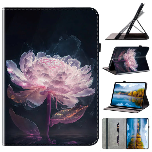 Luxury PU Leather Case for Lenovo Tab P12 2023 12.7 inch TB-370FU Tpu Back Stand Cover Shockproof Protect With Card Slot Capa