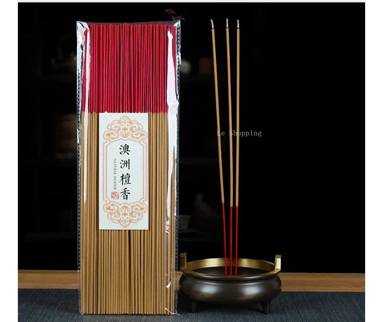 200g Bamboo Skewer Incense Slight Smoke Sandalwood Home/Buddha Worship/sacrifice/sleep Aid/air Purification Natural Aromatherapy