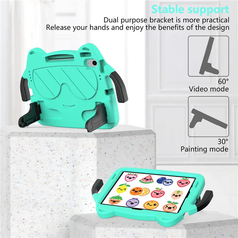 EVA Case for iPad 10.2 10.5 Air 3 10.9 Air 4 5 Pro 11 Kids Safe Cover For iPad 10.9 2022 Kickstand Shockproof With Pencil Holder