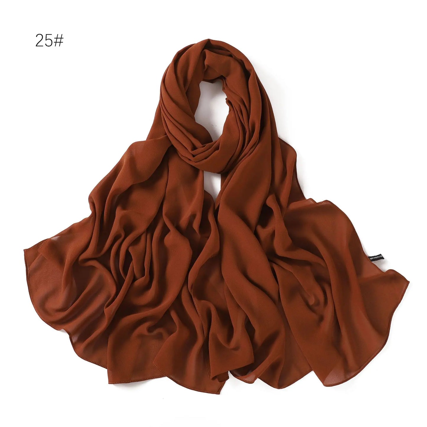 70*180cm Muslim Chiffon Hijab Shawls Scarf Women Solid Color Head Wraps Women Hijabs Scarves Ladies Foulard Femme Muslim Veil