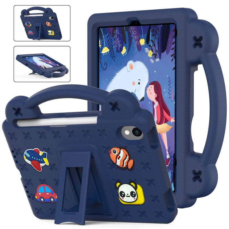 EVA Bear Stand Case For iPad 10th Air 4 5 10.9 Pro 11 10.5 9.7 2017 2018 Air 3 2 1 10.2 7-8-9th Kids Cover For Mini 1 2 3 4 5 6