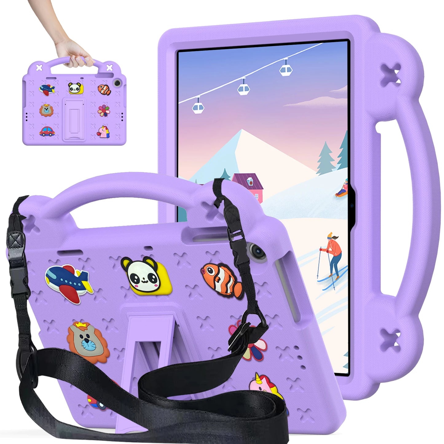 EVA Bear Stand Case For Huawei MatePad SE 10.4 10.1 Pro 10.8 12.6 T 10 10s Kids Capa Cover For MediaPad T5 10.1 M6 8.4 M5 Lite 8