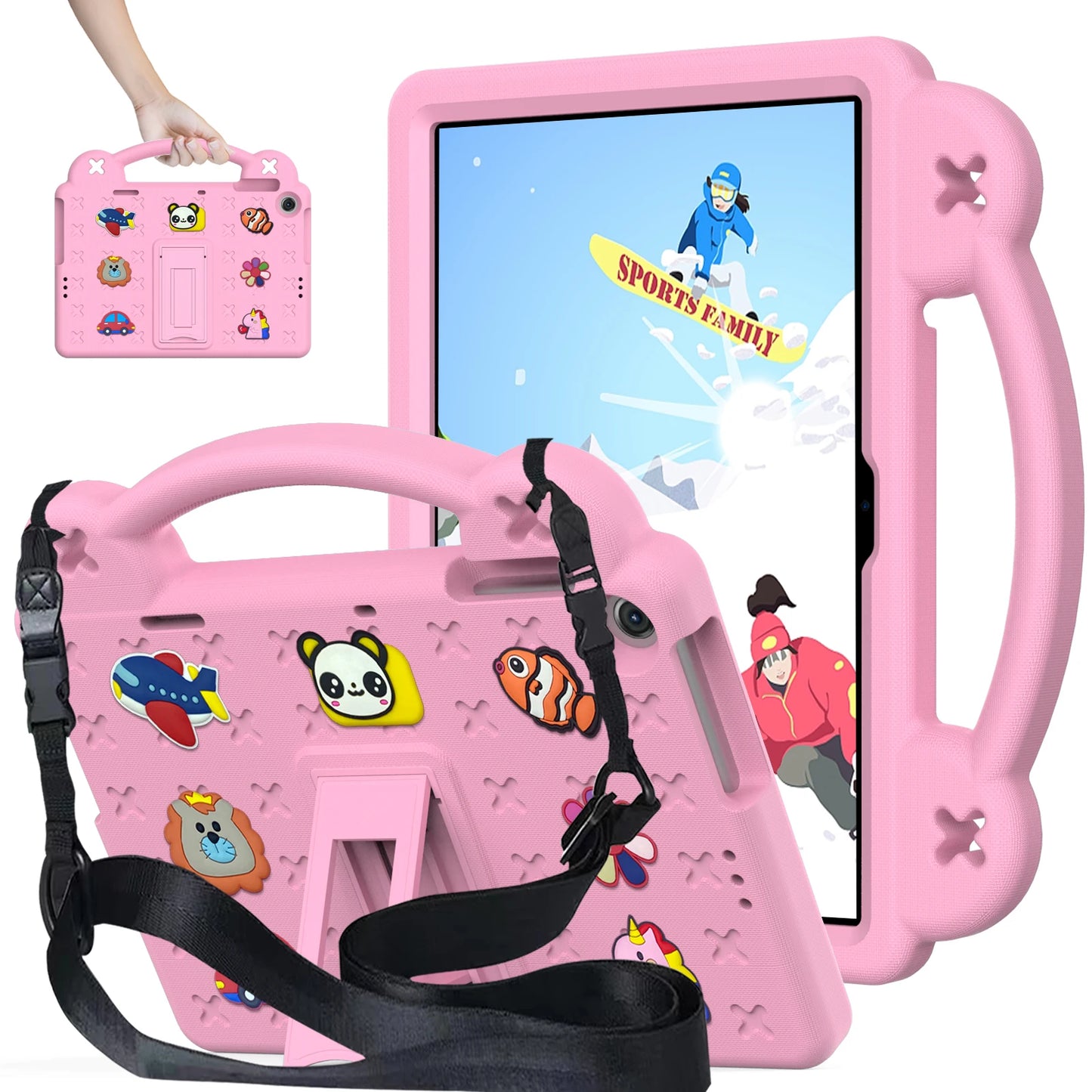 EVA Bear Stand Case For Huawei MatePad SE 10.4 10.1 Pro 10.8 12.6 T 10 10s Kids Capa Cover For MediaPad T5 10.1 M6 8.4 M5 Lite 8