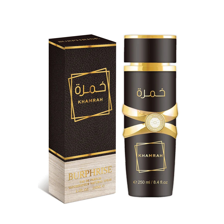 250ML 8.4FL.OZ Khamrah Arabian Unisex Fragrance Long Lasting Perfume, Spicy Aromatic Notes Eau de Parfum Spray