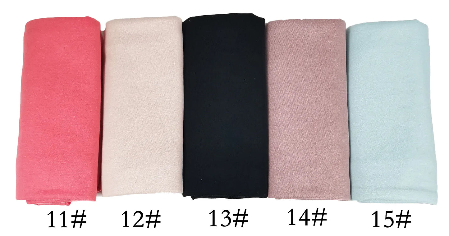 Hot Double Loop Jersey Hijabs Instant Hijab Scarf Women Muslim Headscarf Cotton Shawls Islamic Bandana Turbans for Women Turban