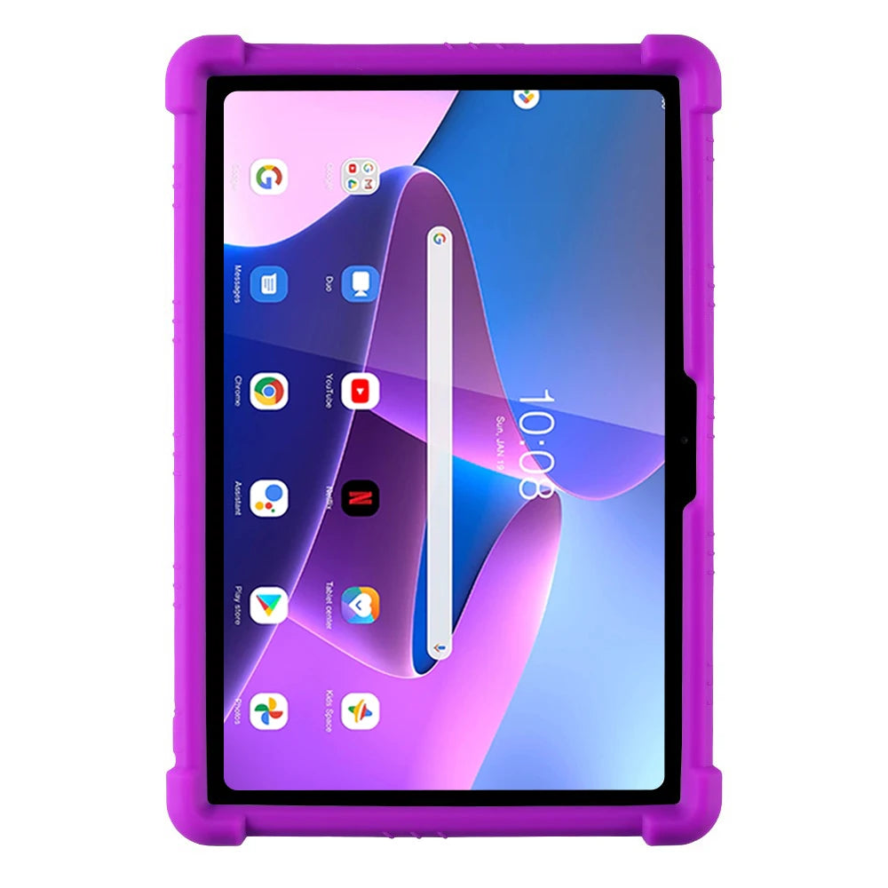 Adjustable Stand Case for Lenovo Tab M10 3rd Gen 2022 10.1 inch TB-328FU TB-328XU Soft Silicone Cover Shockproof Kids Safe Shell