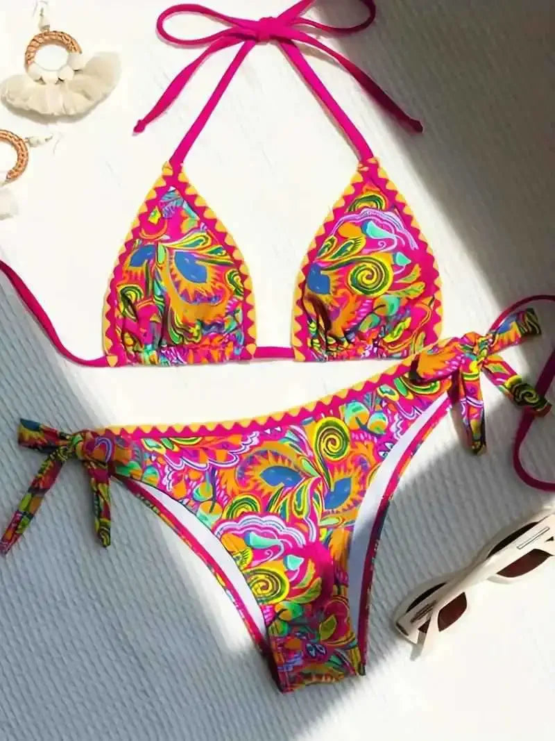 Sexy Bikini Beachwear Hot Sale Of The Season New Flower Bud Design Easy to Buy Tiotik Swimsuit Women's Fashionable Swimwear from