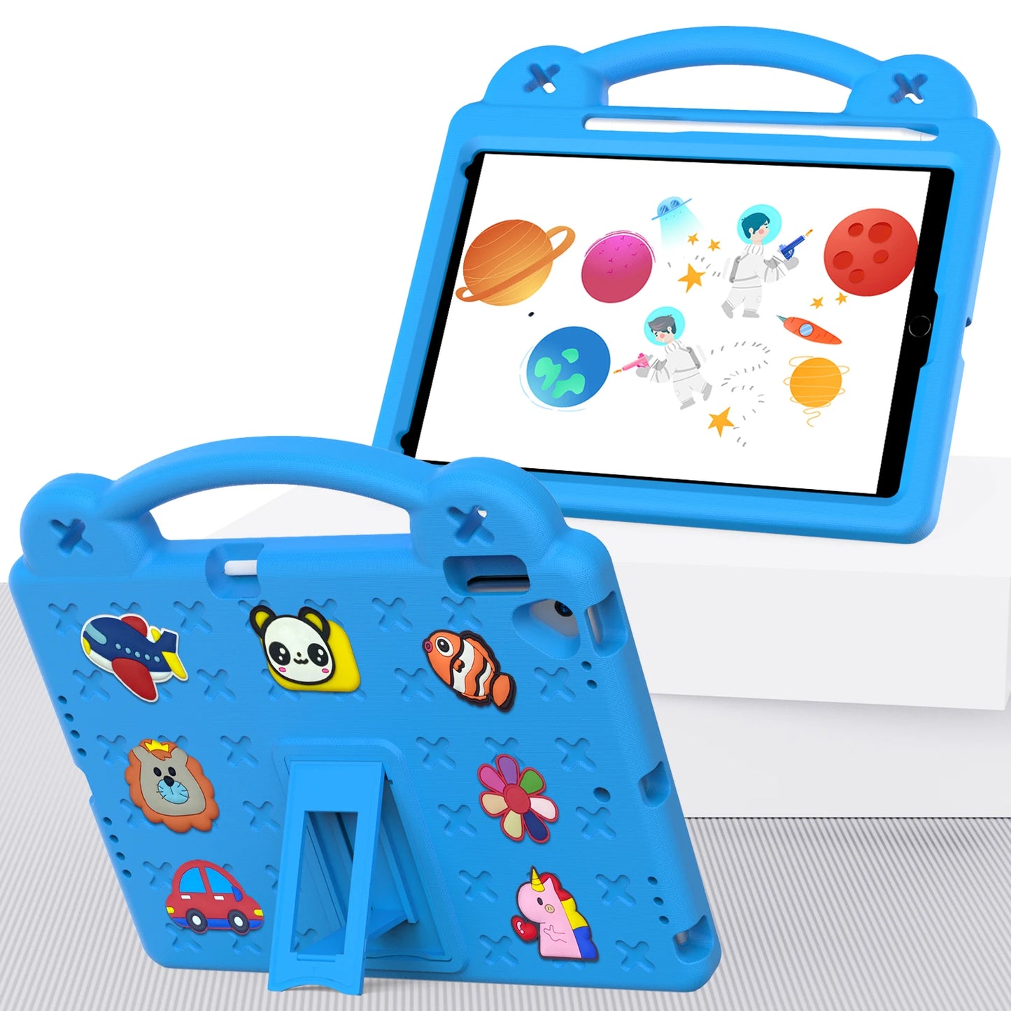 EVA Bear Stand Case For iPad 10th Air 4 5 10.9 Pro 11 10.5 9.7 2017 2018 Air 3 2 1 10.2 7-8-9th Kids Cover For Mini 1 2 3 4 5 6