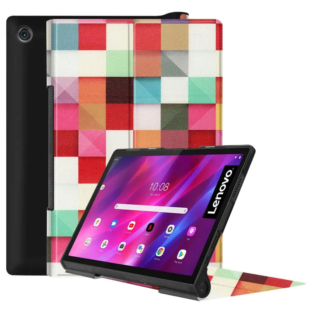 Luxury PU Leather Case For Lenovo Yoga Tab 13 11 YT-K606F YT-J706F 2021 Yoga Smart Tab  10.1 2019 YT-X705F YT-X705X Stand Cover