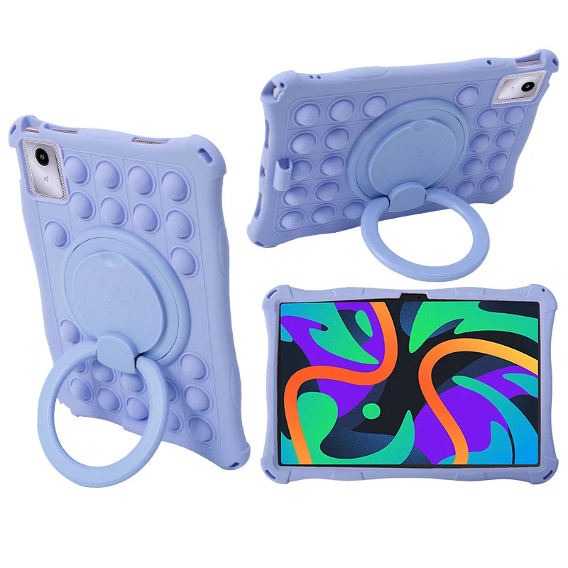 For Lenovo Xiaoxin Pad 2024 11 inch Case 360 Rotating Stand Cover For Tab M11 TB-330FU TB-331FC Kids Funda Soft Silicone Coque