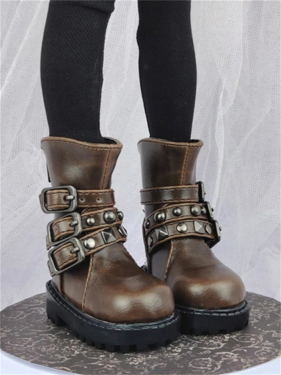 1/4 Bjd Shoes Msd Casual Punk Military Boots 1/3 Bjd Doll Snow Boots Shoes For Dollfie DREAM MID DK LUTS SOOM DOD Dollmore Luts