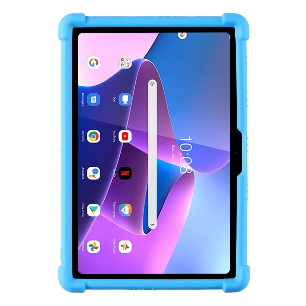 Adjustable Stand Case for Lenovo Tab M10 3rd Gen 2022 10.1 inch TB-328FU TB-328XU Soft Silicone Cover Shockproof Kids Safe Shell