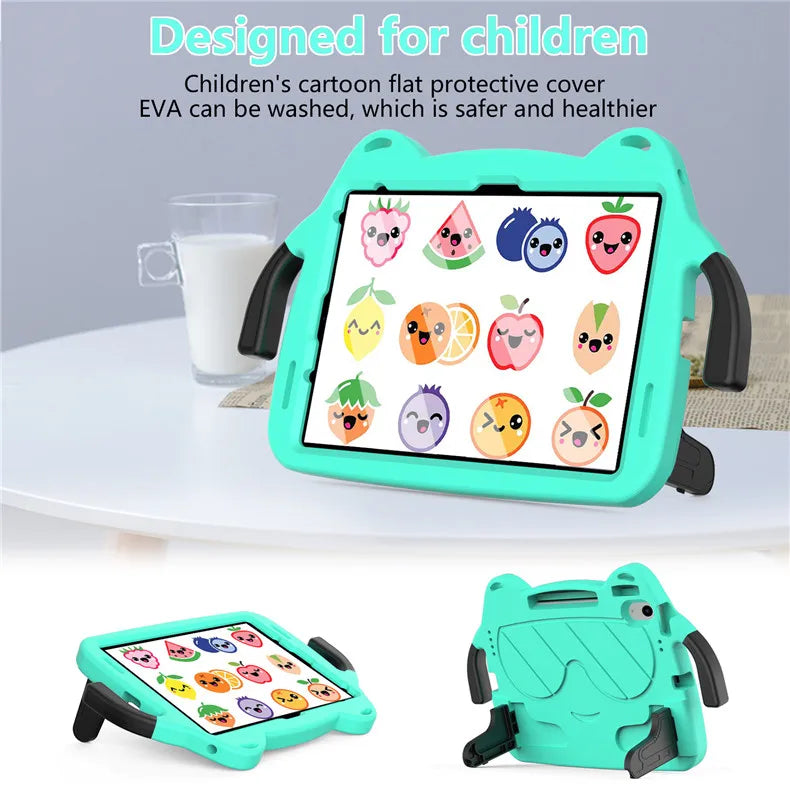 EVA Case for iPad 10.2 10.5 Air 3 10.9 Air 4 5 Pro 11 Kids Safe Cover For iPad 10.9 2022 Kickstand Shockproof With Pencil Holder