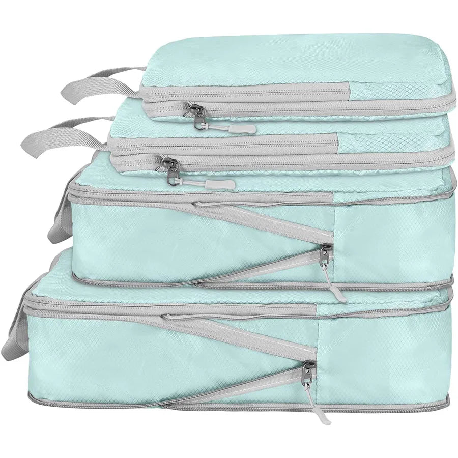 4 pcs Travel storage bag set  pvc storage bag luggage storage bag wear-resistant compression storage bag