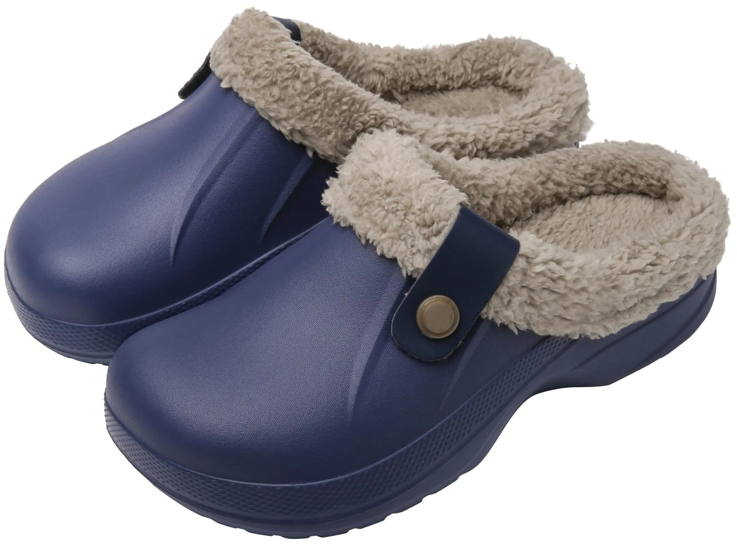 Bebealy Classic Women Men Garden Shoes Outdoor Men Antiskid Slippers Warm Women Waterproof Slippers Indoor Fuzzy Fluffy Slippers