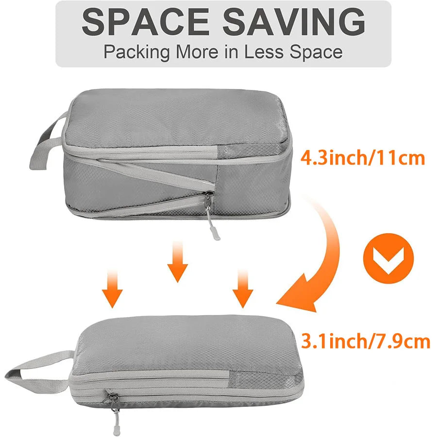 4 pcs Travel storage bag set  pvc storage bag luggage storage bag wear-resistant compression storage bag