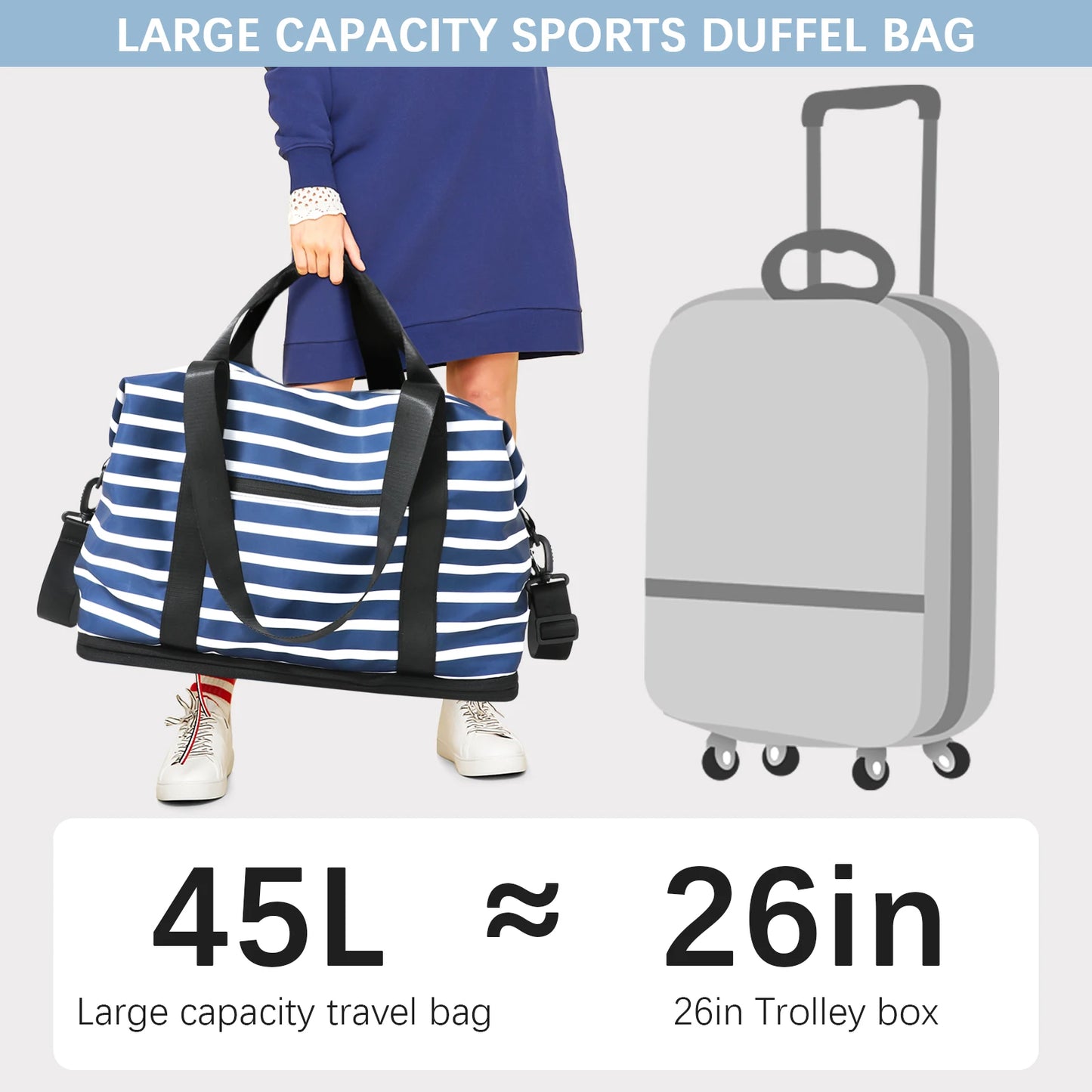 New Fashion Luggage Bags Travel Bag big  Duffle Bag weekend  Shoulder Bag Large Tote Handbag