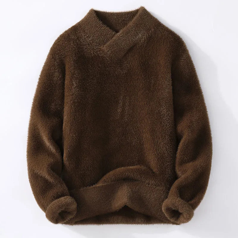 Sweaters men winter korean style mens warm sweater V-neck men sweaters autumn Men's wool pullovers men full size M-XXXL