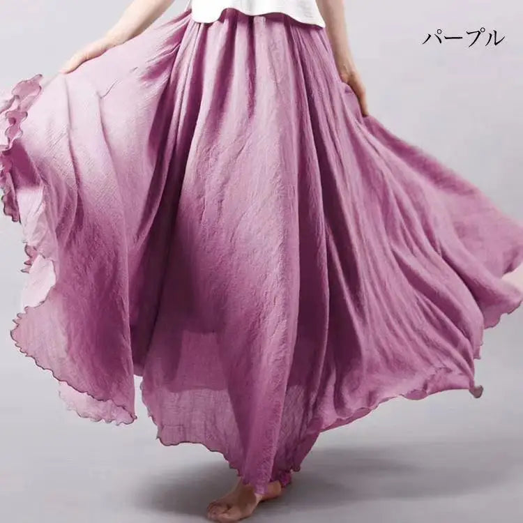 Fashion Cotton Linen Clothes Women Skirts Maxi Y2k Elegant Streetwear Saia Ropa Mujer Casual Vestido Long Skirt Faldas Harajuku