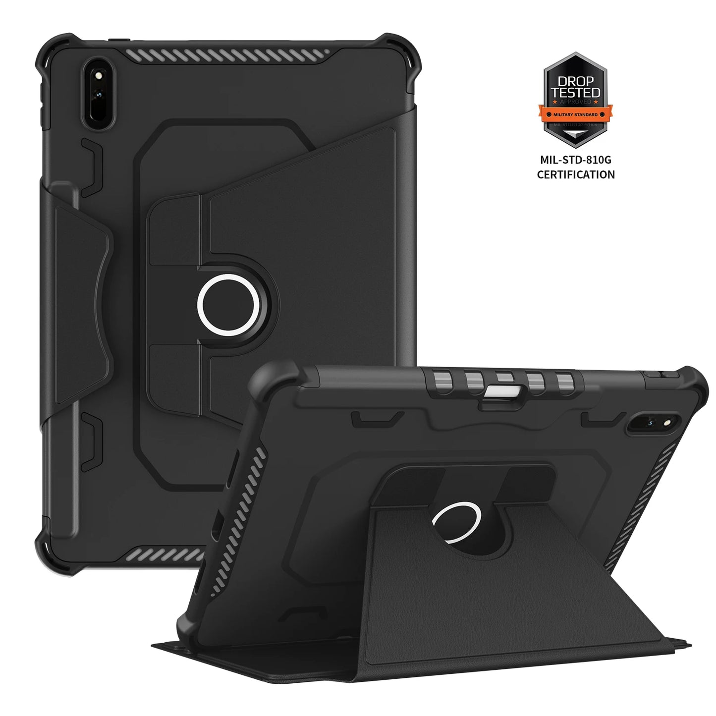 Armor Leather Case For Huawei MatePad 11 Pro 11 10.8 Stand Smart 360° Rotating Cover Shockproof Anti-Scratches With Pen Slot # R