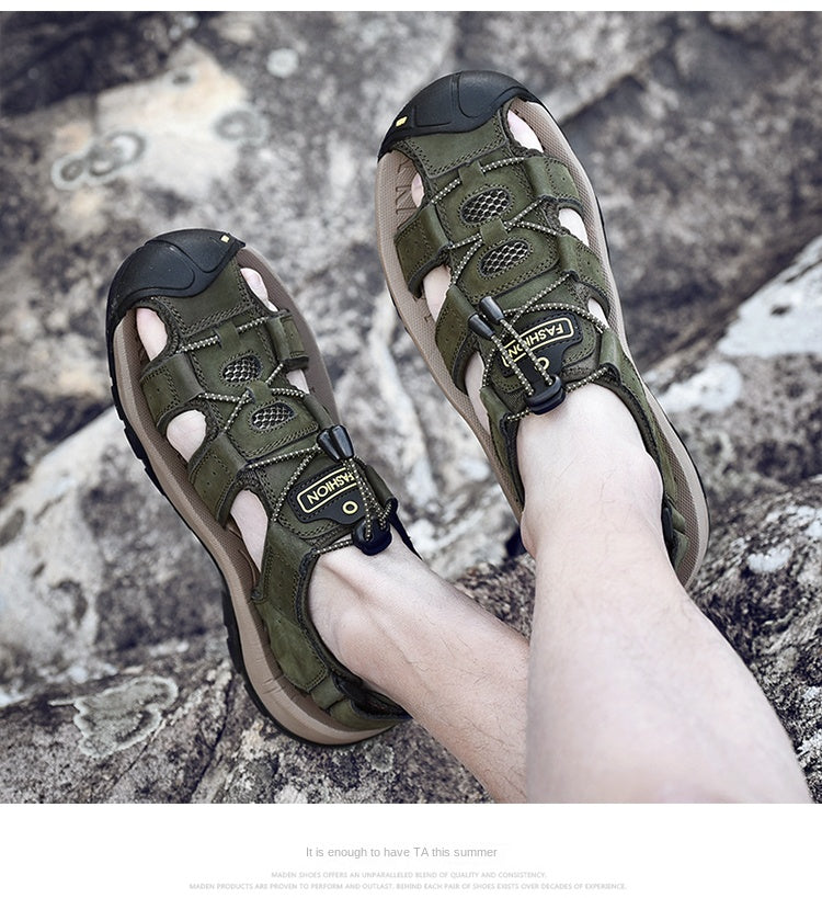 Summer Shoes for Men Breathable Mens Sandals Outdoor Hiking Water Beach Sandals Camping Fishing Climbing Man Sneakers