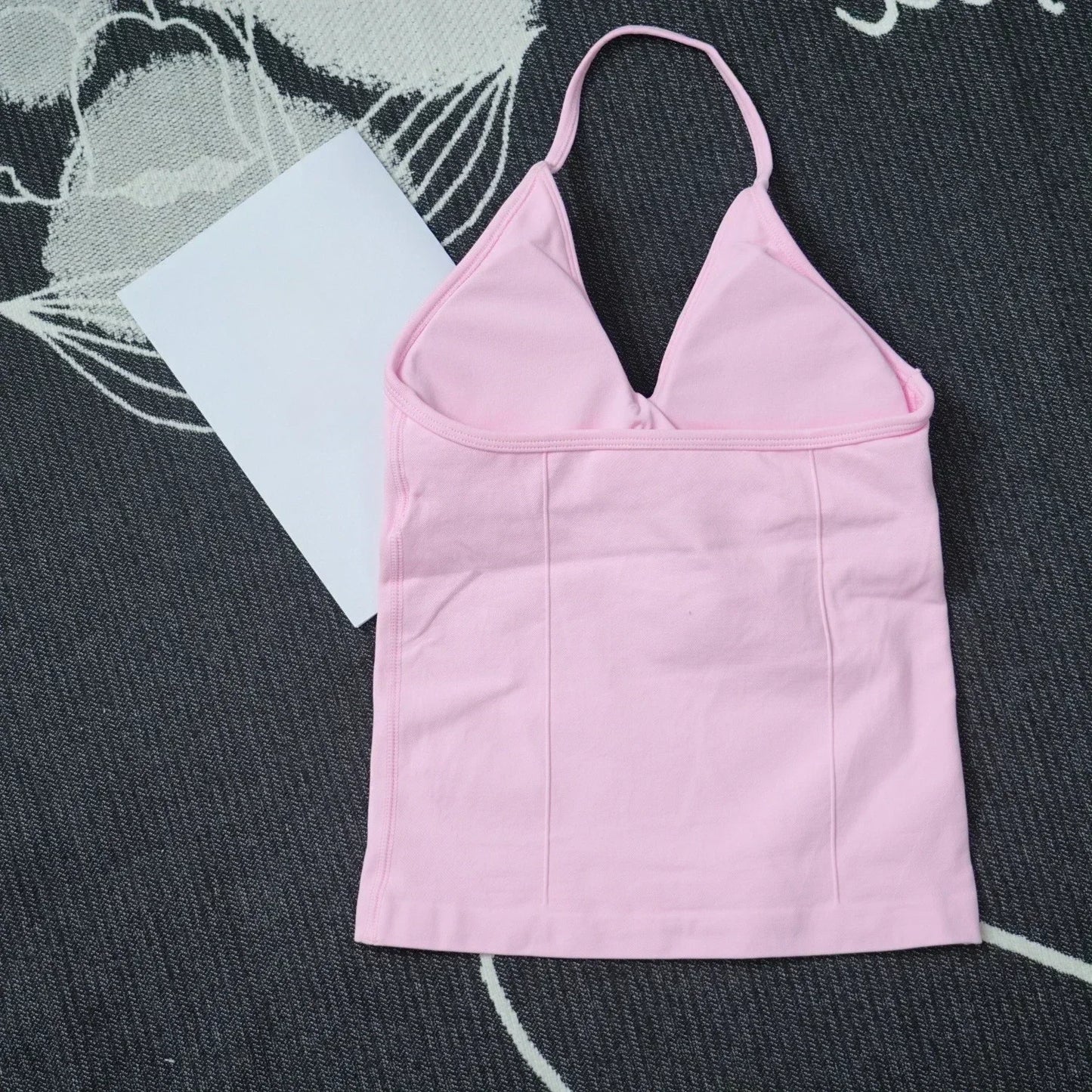 Four Seasons New Gym Fashion Yoga Gym Clothing Hip Pants Neck Bra Comfortable Dopamine Pilates Set
