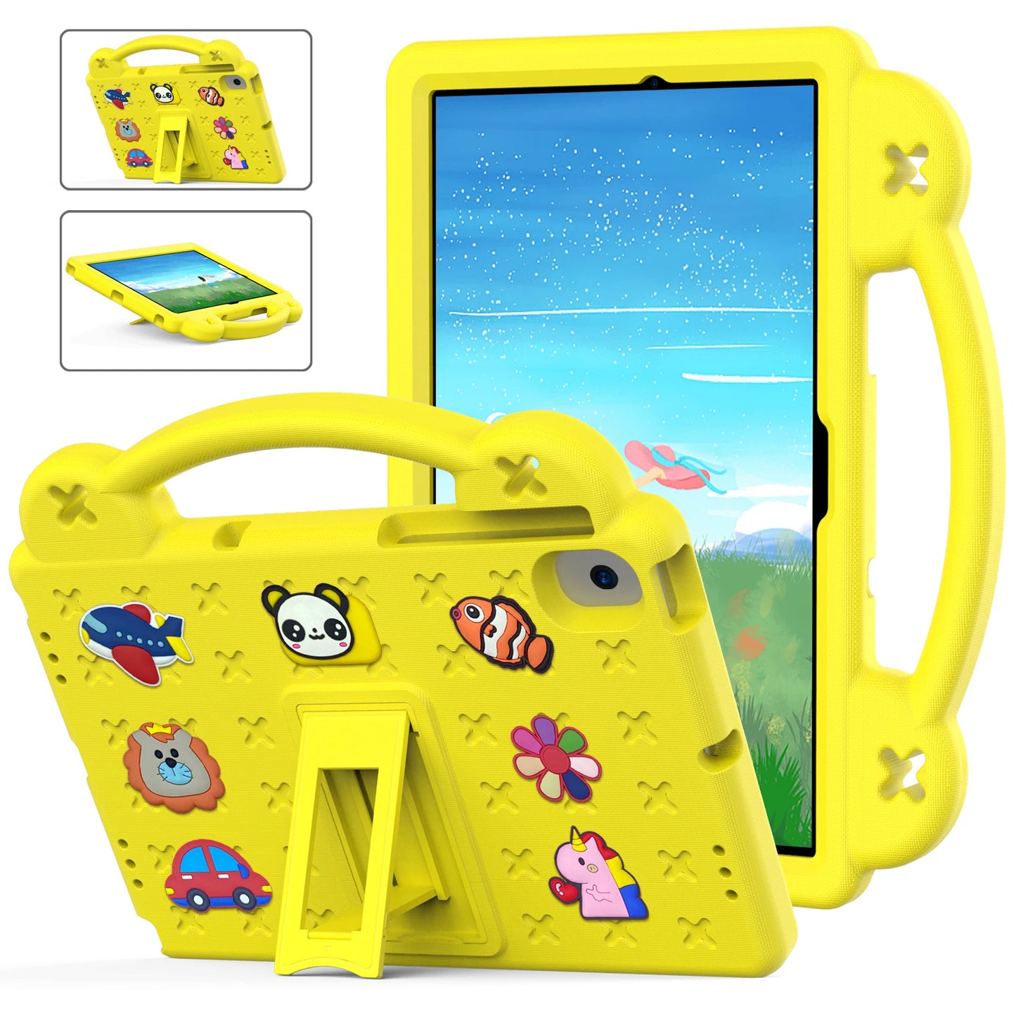 EVA Bear Stand Case For Huawei MatePad SE 10.4 10.1 Pro 10.8 12.6 T 10 10s Kids Capa Cover For MediaPad T5 10.1 M6 8.4 M5 Lite 8