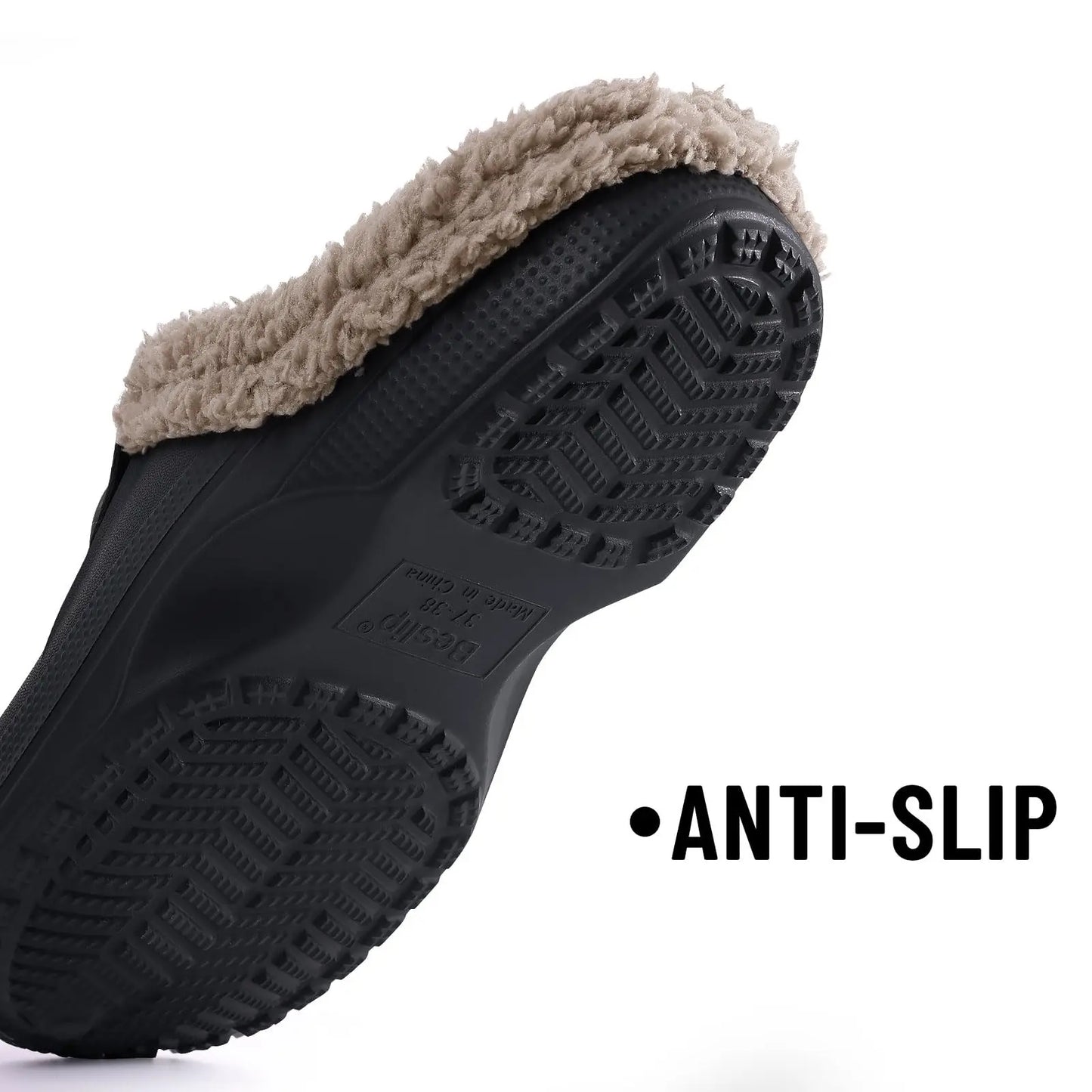 Bebealy Classic Women Men Garden Shoes Outdoor Men Antiskid Slippers Warm Women Waterproof Slippers Indoor Fuzzy Fluffy Slippers