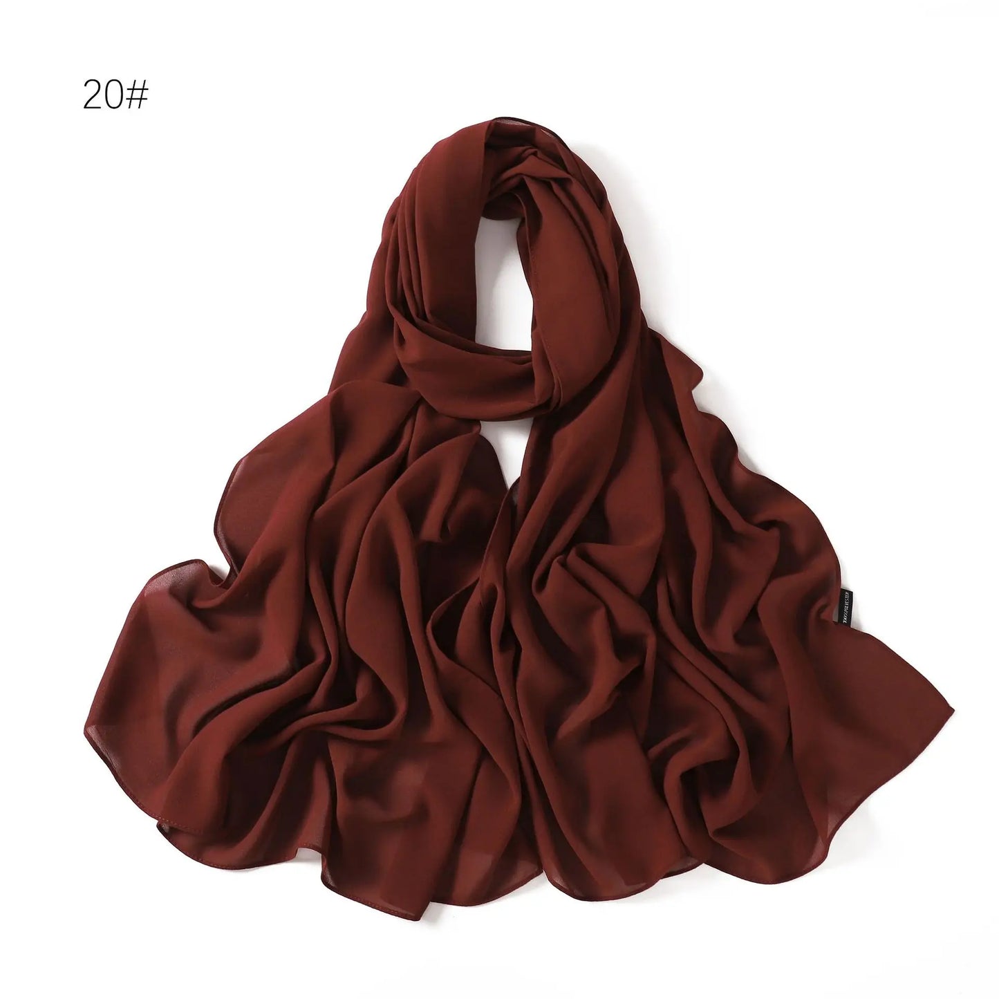 70*180cm Muslim Chiffon Hijab Shawls Scarf Women Solid Color Head Wraps Women Hijabs Scarves Ladies Foulard Femme Muslim Veil