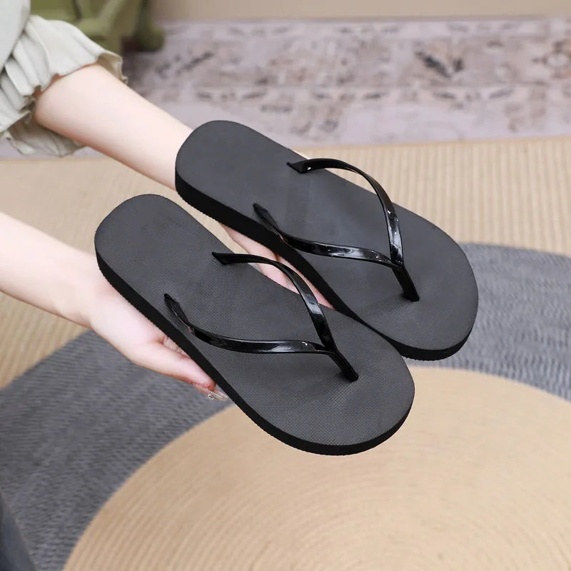 Flip Flops Women Summer Outside Flat Bottomed Beach Shoes Sandals Shoes for Women Slippers Slide Indoor House Chaussure Femme