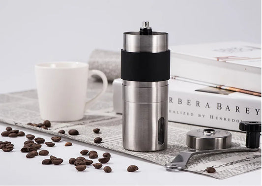 Home Stainless Steel Coffee Bean Grinder Is A Must-have For Travel Camping Easy To Operate Clean Manual Portable Coffee Machine