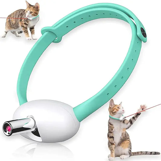 LMZOE-Smart Laser for Cats, Electric Collar, Adjustable Cat Toys, Interactive Exercise Training, USB Rechargeable