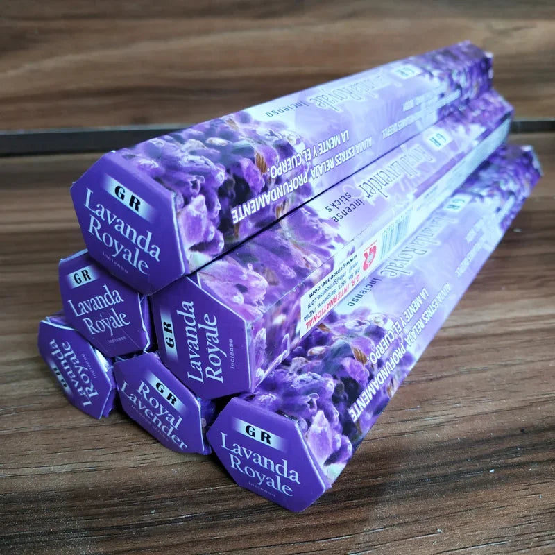 Y Indian Incense Sticks Royal Lavender OUDH Sage Smudge Incense 20pcs/box Meditation Aromatherapy Cense Small Business Supplies